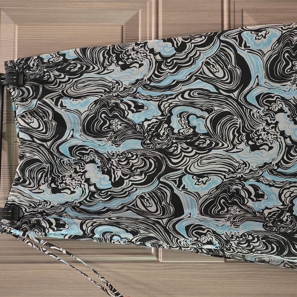 Cato Black and Blue Patterned Skirt M - Picture 3 of 3